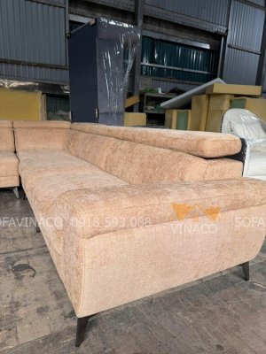 Ghế sofa nỉ cao cấp mới đóng tại xưởng Vinaco